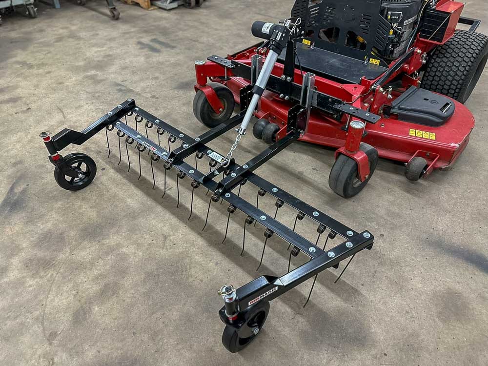 HD 60 inch Dethatcher on commercial mower
